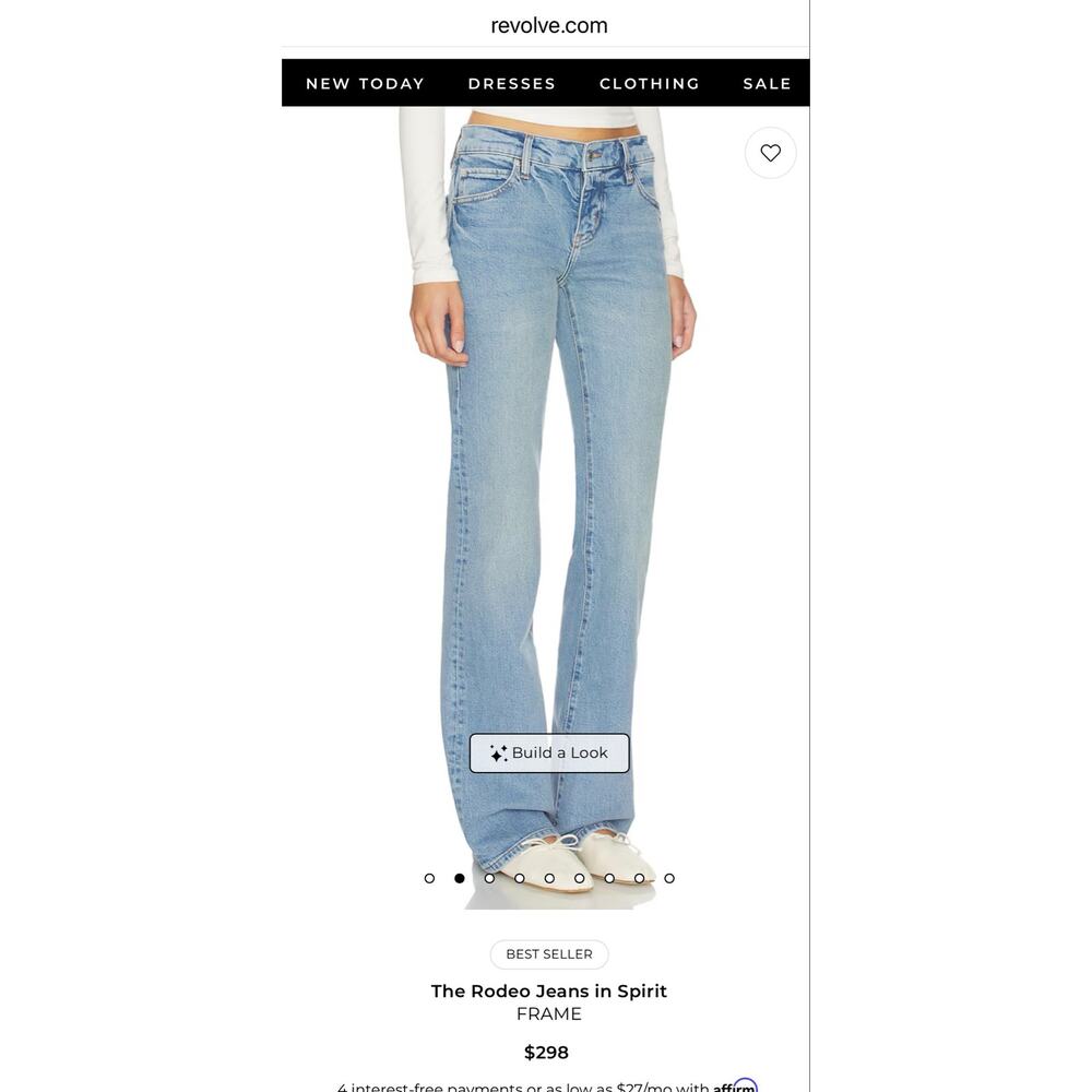 Frame "The Rodeo" Jeans. Size 29. Color Spirit. Low Rise Boot Cut.